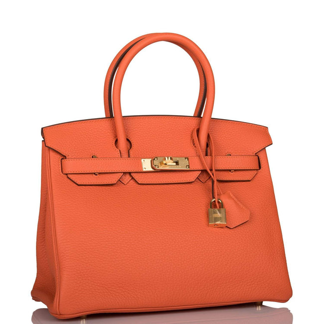Hermes Feu Clemence Birkin 30cm Gold Hardware Main Image