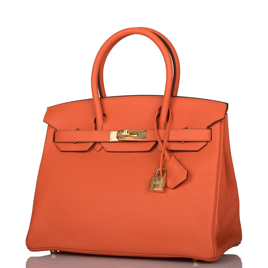 Hermes Feu Clemence Birkin 30cm Gold Hardware
