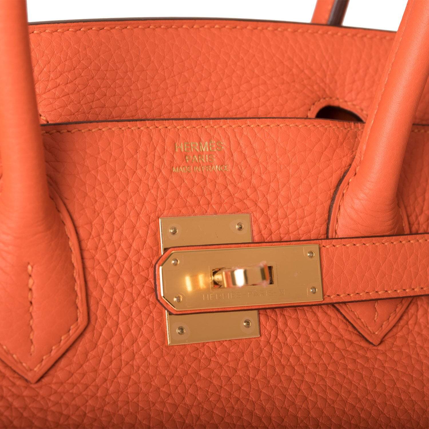 Hermes Feu Clemence Birkin 30cm Gold Hardware