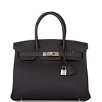 Hermes Black Togo Birkin 30cm Palladium Hardware