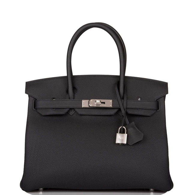 Hermes Black Togo Birkin 30cm Palladium Hardware Main Image
