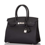 Hermes Black Togo Birkin 30cm Palladium Hardware
