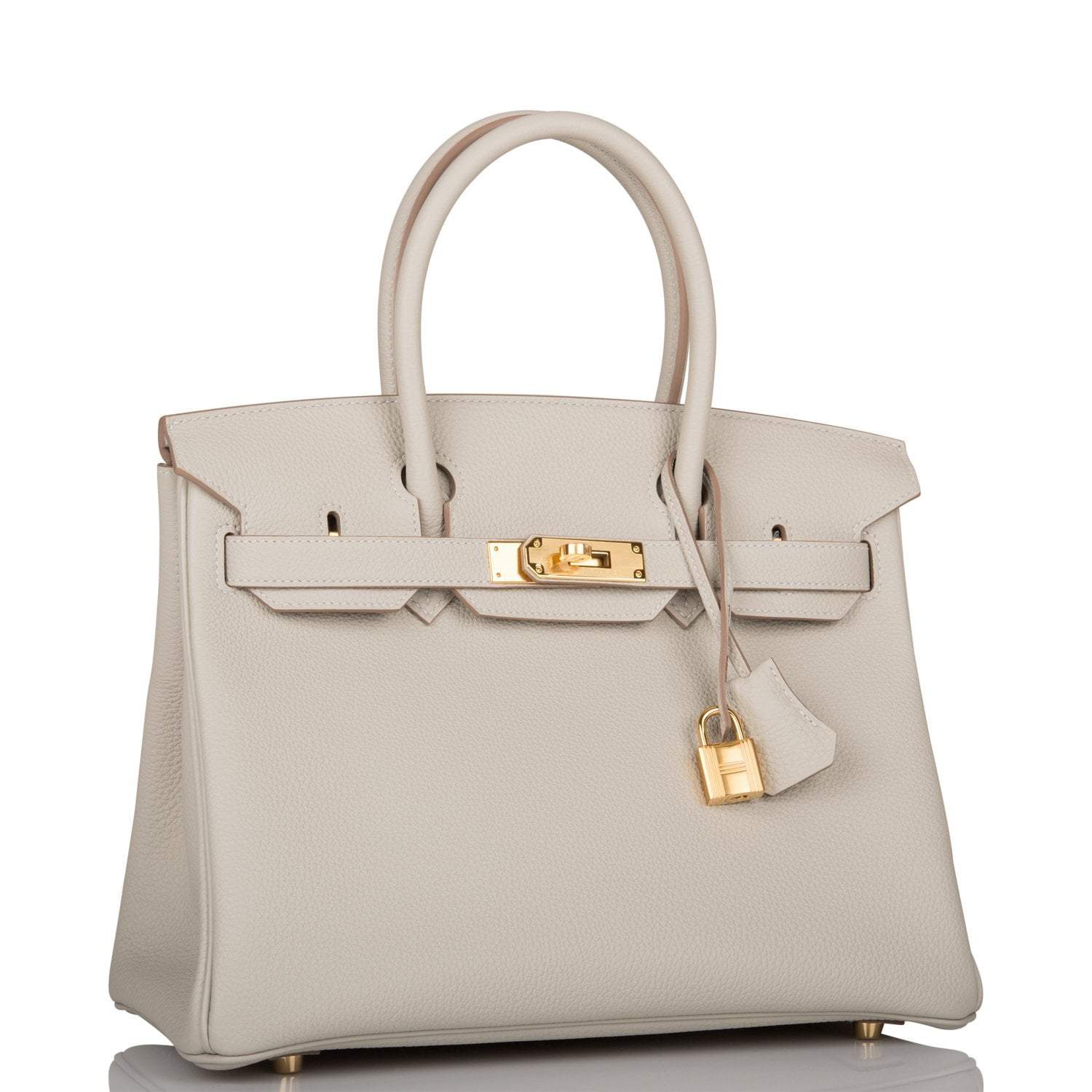 Hermes Gris Perle Togo Birkin 30cm Gold Hardware