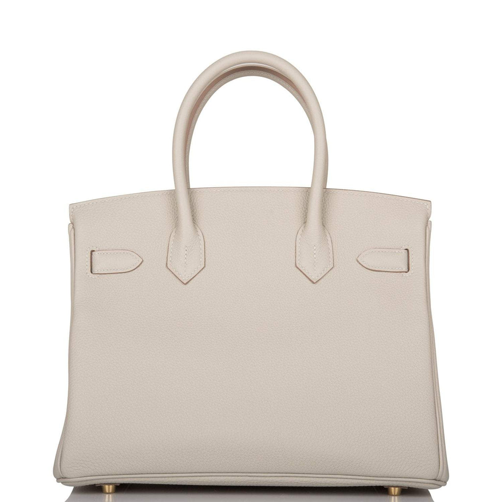 Hermes Gris Perle Togo Birkin 30cm Gold Hardware