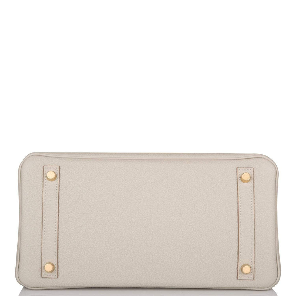 Hermes Gris Perle Togo Birkin 30cm Gold Hardware