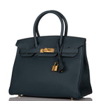 Hermes Birkin 30 Vert Cypress Clemence Gold Hardware
