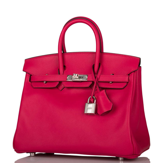 Hermes Birkin 25 Framboise Swift Palladium Hardware Main Image