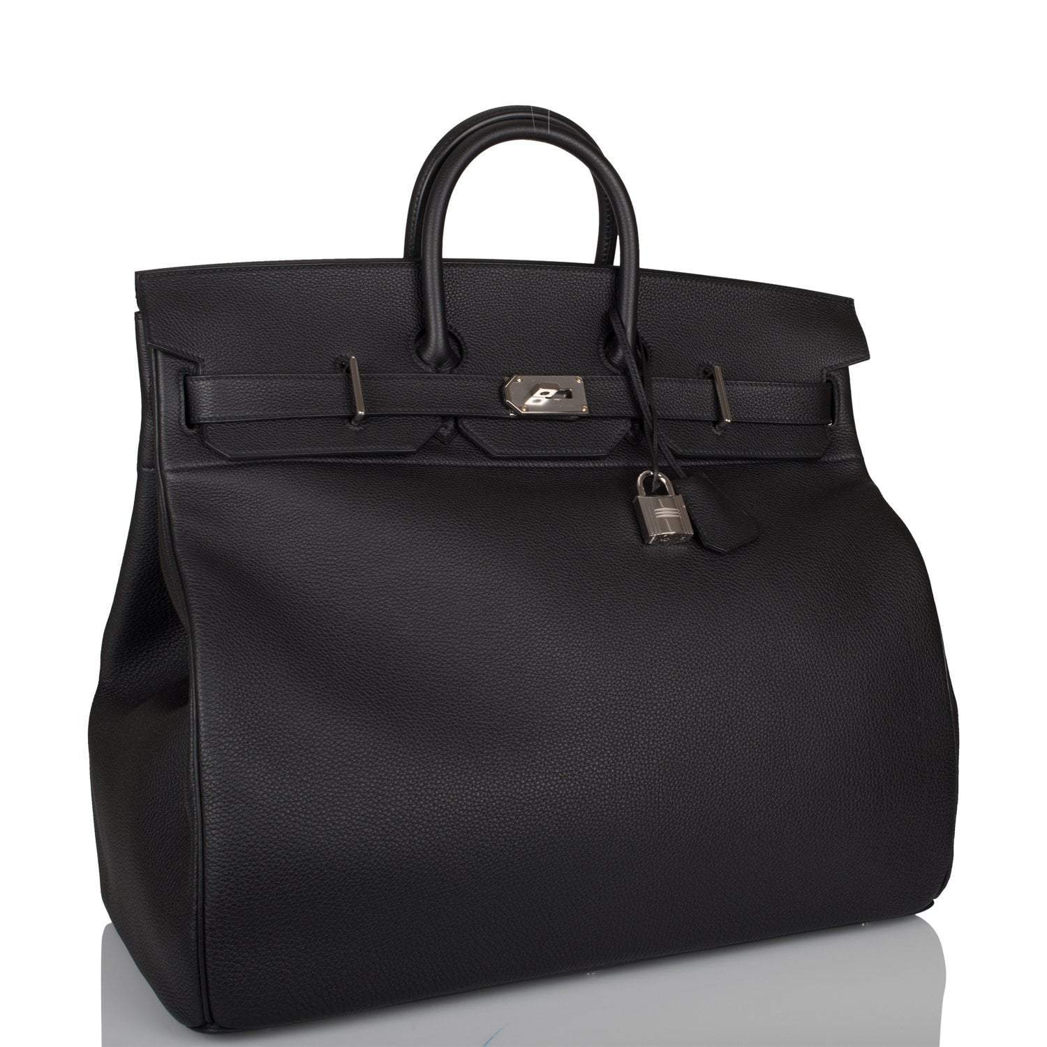 Hermes Black Togo HAC Birkin 50cm Palladium Hardware