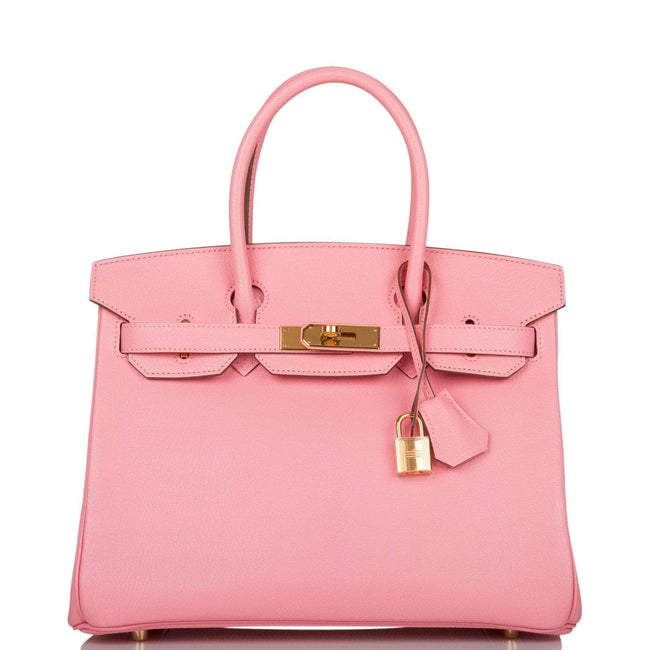 Hermes Rose Confetti Chevre Birkin 30cm Gold Hardware Deposit JW Hover Image