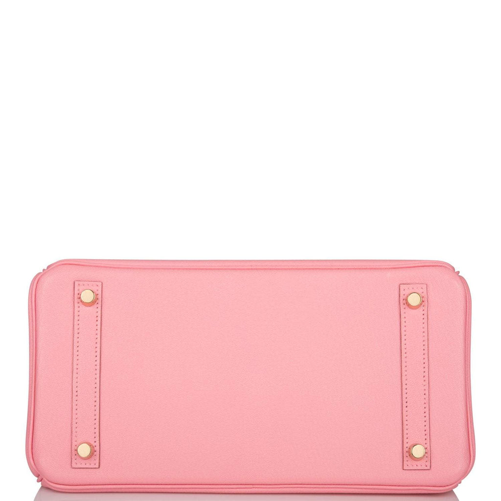 Hermes Rose Confetti Chevre Birkin 30cm Gold Hardware Deposit JW