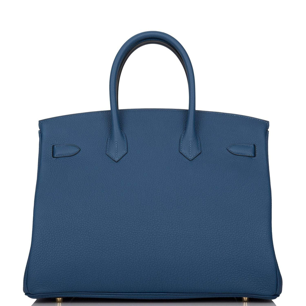 Hermes Deep Blue Togo Birkin 35cm Gold Hardware