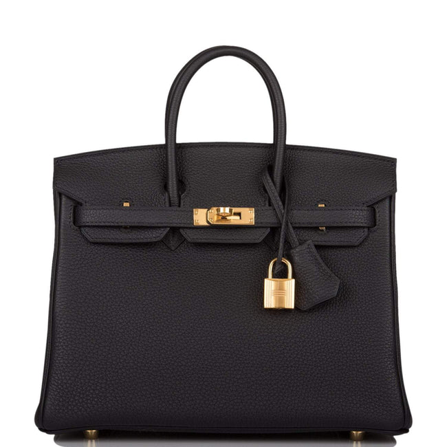 Hermes Black Togo Birkin 25cm Gold Hardware Hover Image