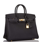 Hermes Black Togo Birkin 25cm Gold Hardware