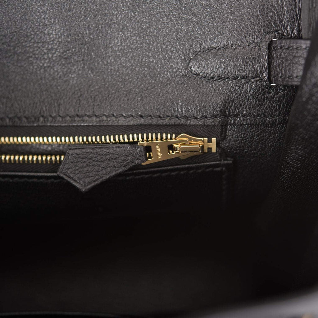 Hermes Black Togo Birkin 25cm Gold Hardware