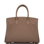 Hermes Etoupe Togo Birkin 30cm Gold Hardware