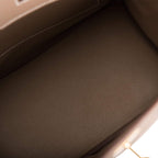 Hermes Etoupe Togo Birkin 30cm Gold Hardware