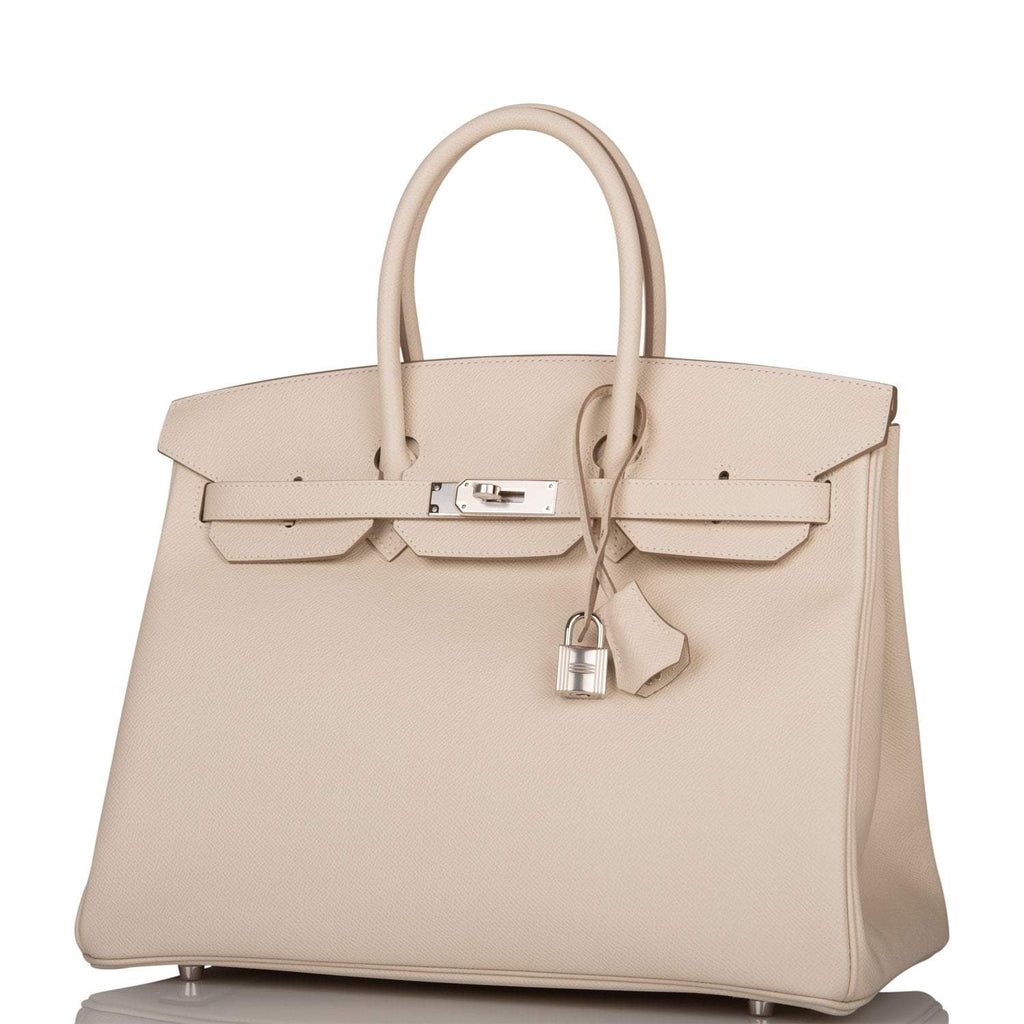 Hermes Craie Epsom Birkin 35cm Palladium Hardware