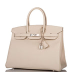 Hermes Craie Epsom Birkin 35cm Palladium Hardware