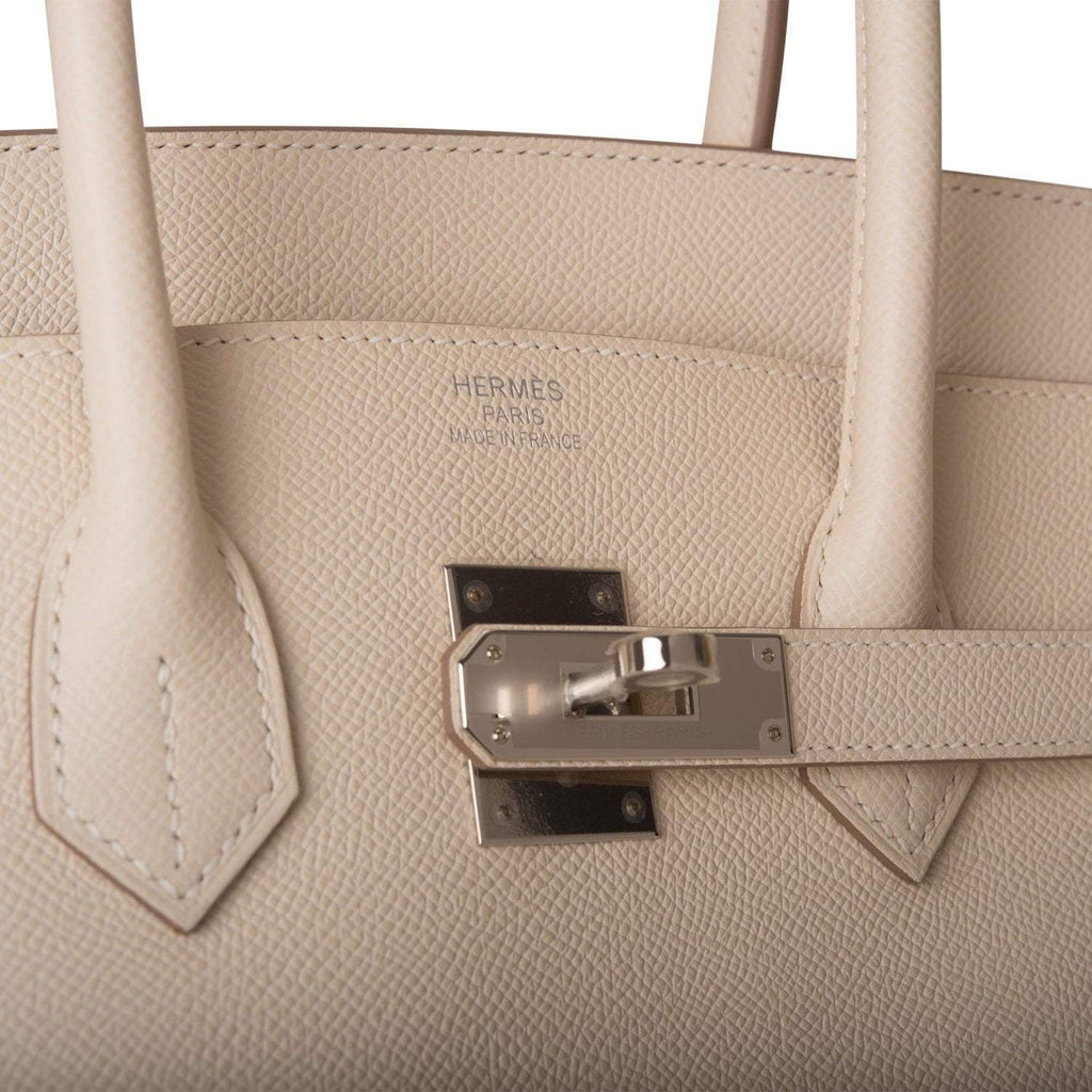 Hermes Craie Epsom Birkin 35cm Palladium Hardware