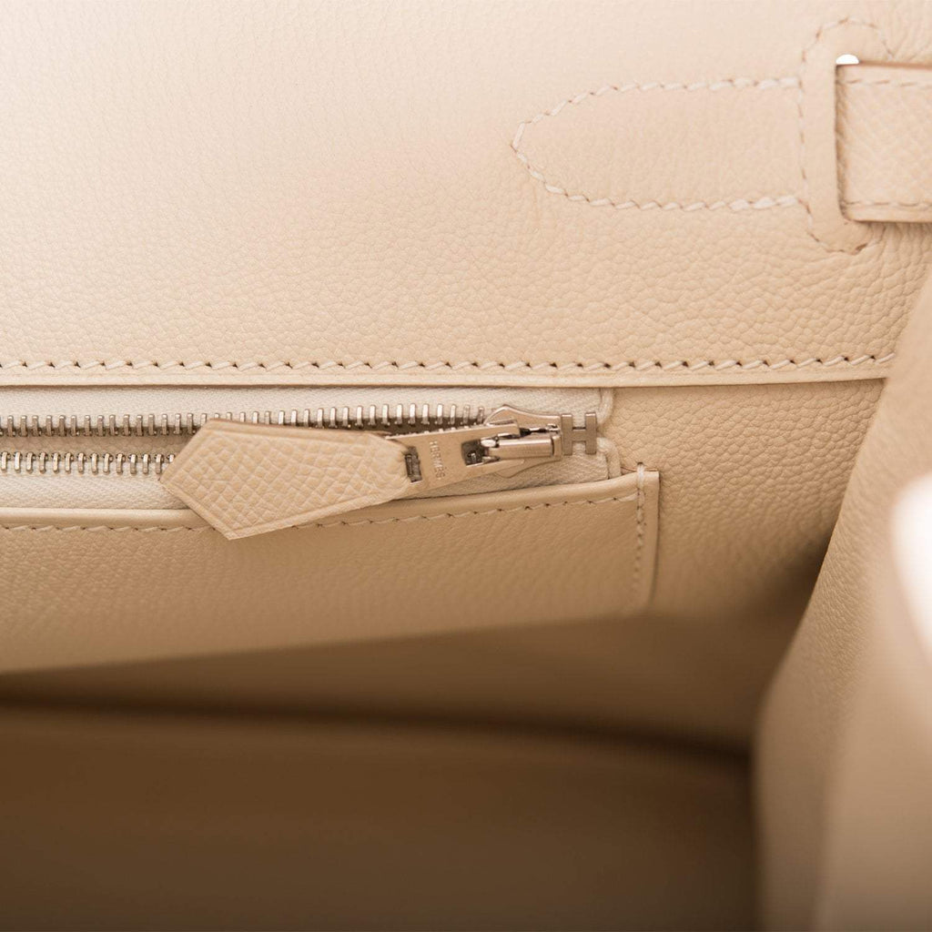 Hermes Craie Epsom Birkin 35cm Palladium Hardware