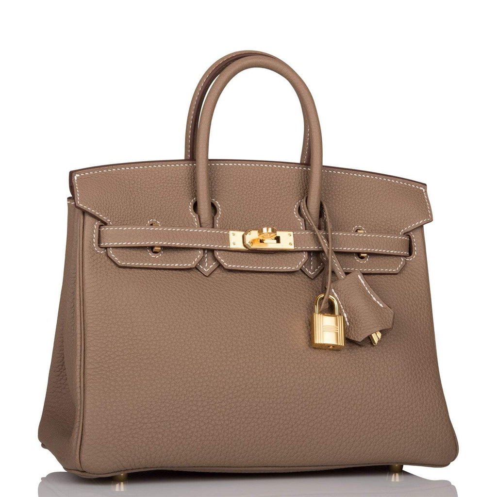 Hermes Birkin 25 Etoupe Togo Gold Hardware