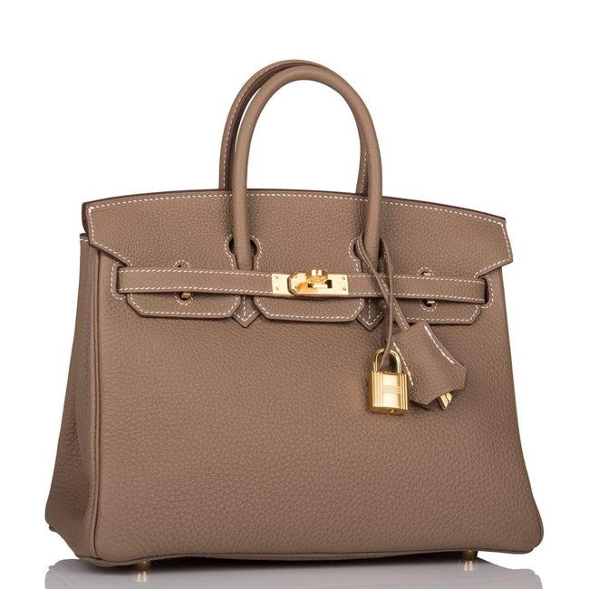 Hermes Birkin 25 Etoupe Togo Gold Hardware Main Image
