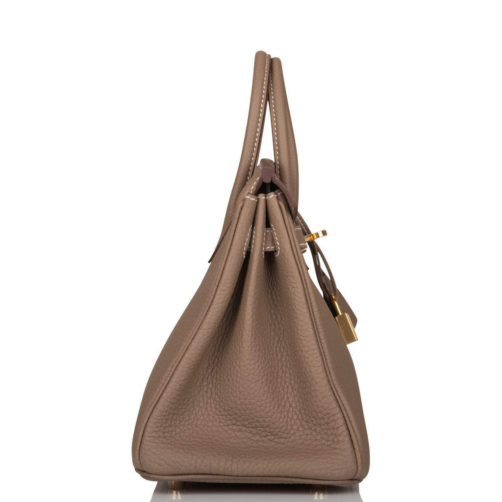 Hermes Birkin 25 Etoupe Togo Gold Hardware