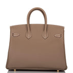 Hermes Birkin 25 Etoupe Togo Gold Hardware