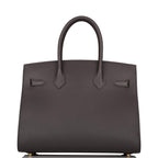 Hermes Graphite Veau Madame Sellier Birkin 30cm Gold Hardware