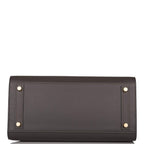 Hermes Graphite Veau Madame Sellier Birkin 30cm Gold Hardware