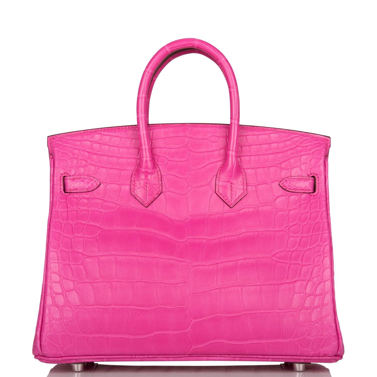 Hermes Birkin 25 Rose Shocking Matte Alligator Palladium Hardware