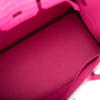 Hermes Birkin 25 Rose Shocking Matte Alligator Palladium Hardware
