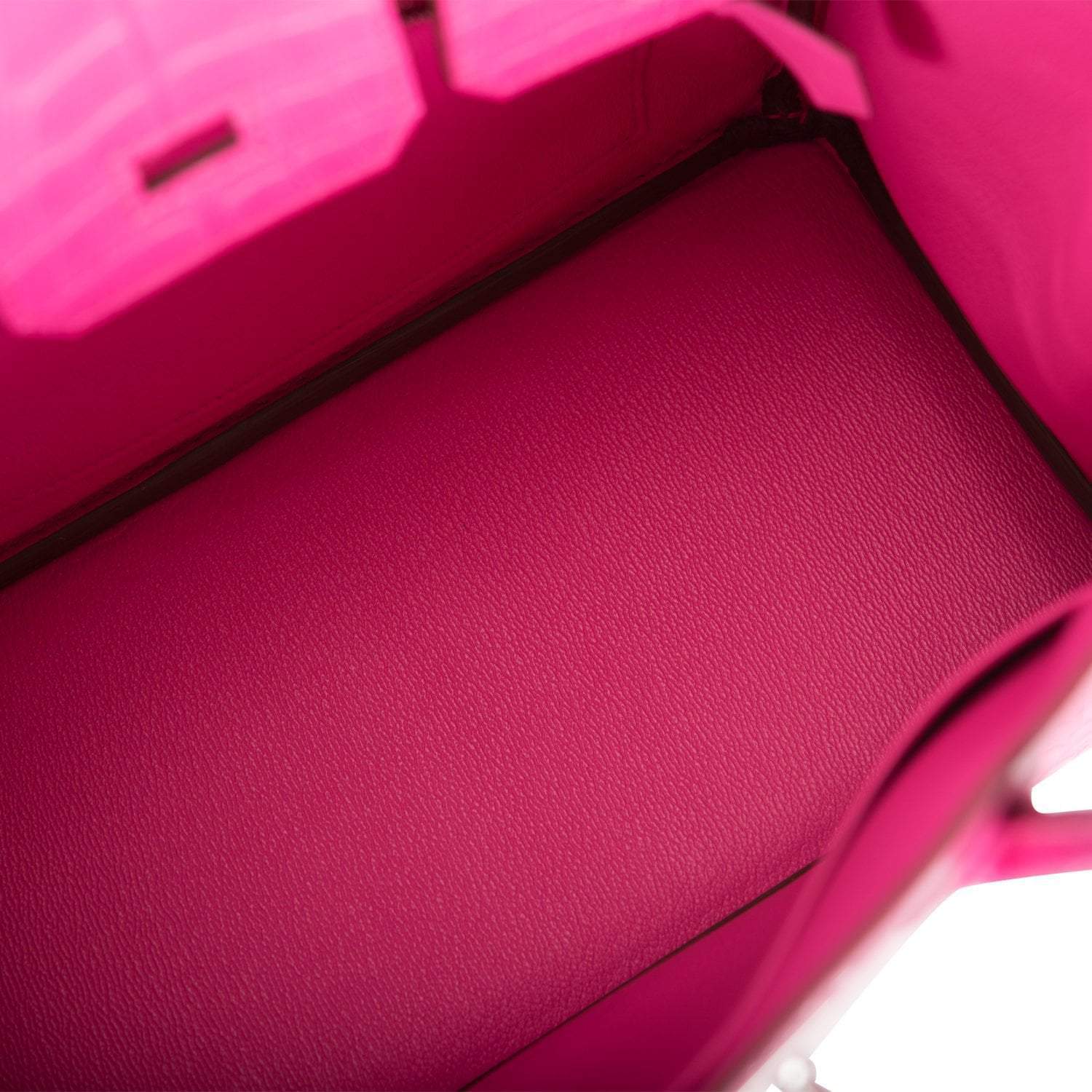 Hermes Birkin 25 Rose Shocking Matte Alligator Palladium Hardware