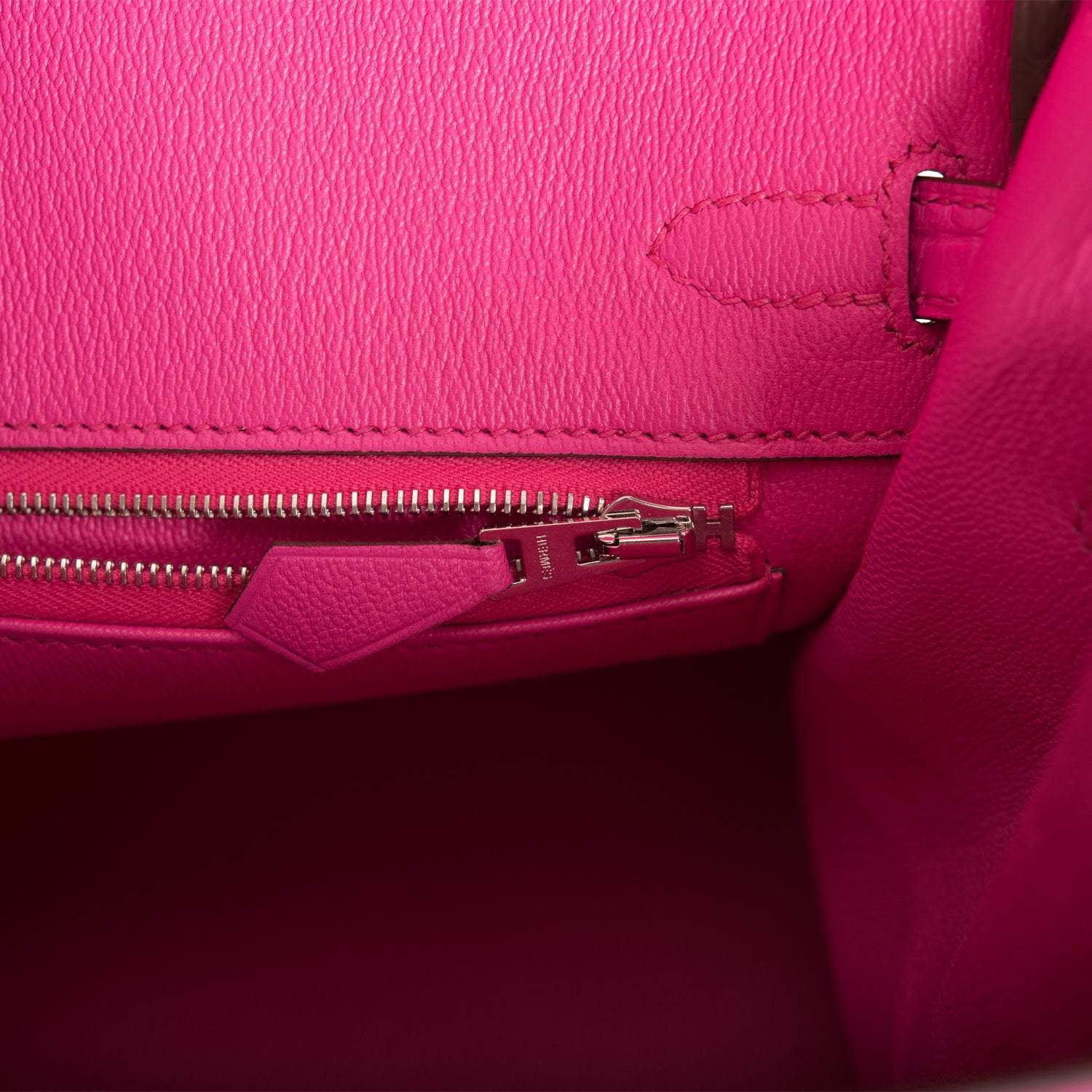 Hermes Birkin 25 Rose Shocking Matte Alligator Palladium Hardware