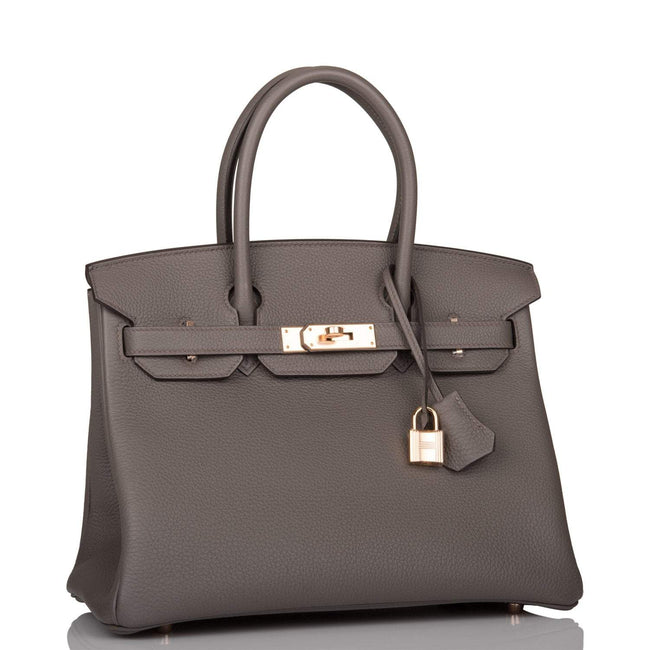 Hermes Etain Togo Birkin 30cm Rose Gold Hardware Main Image