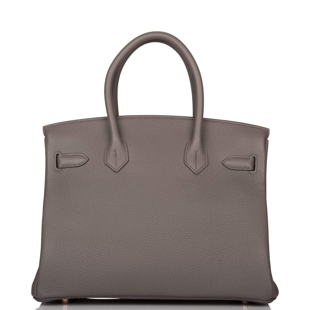 Hermes Etain Togo Birkin 30cm Rose Gold Hardware