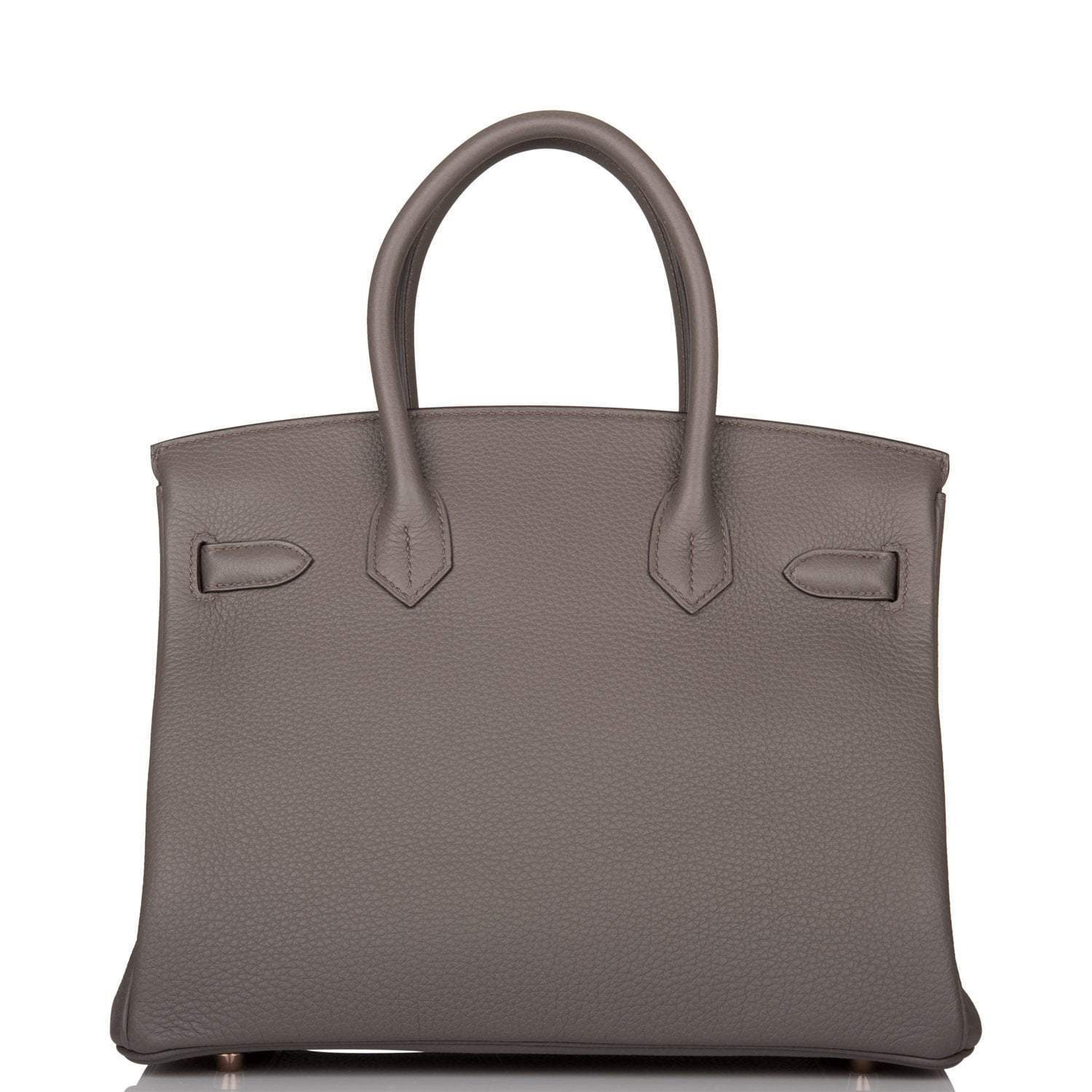 Hermes Etain Togo Birkin 30cm Rose Gold Hardware