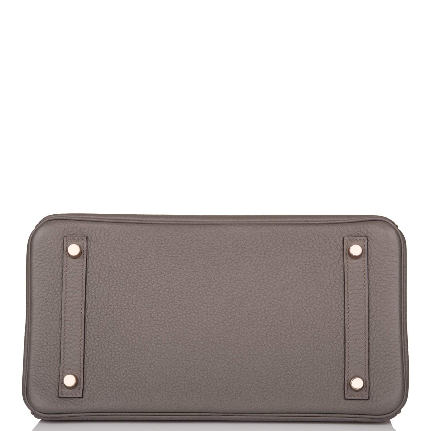 Hermes Etain Togo Birkin 30cm Rose Gold Hardware