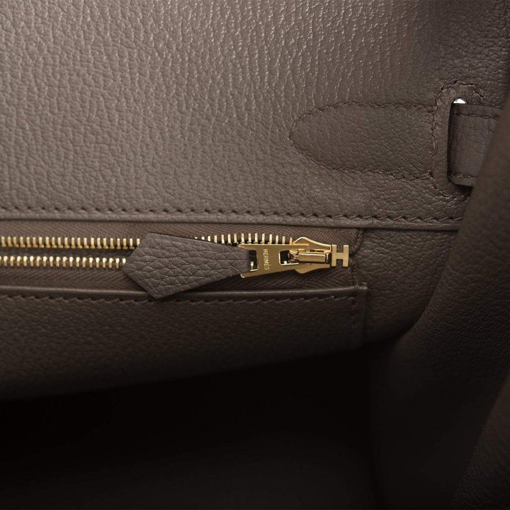 Hermes Etain Togo Birkin 30cm Rose Gold Hardware