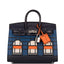Hermes Bleu Sac Birkin Faubourg 20cm Palladium Hardware