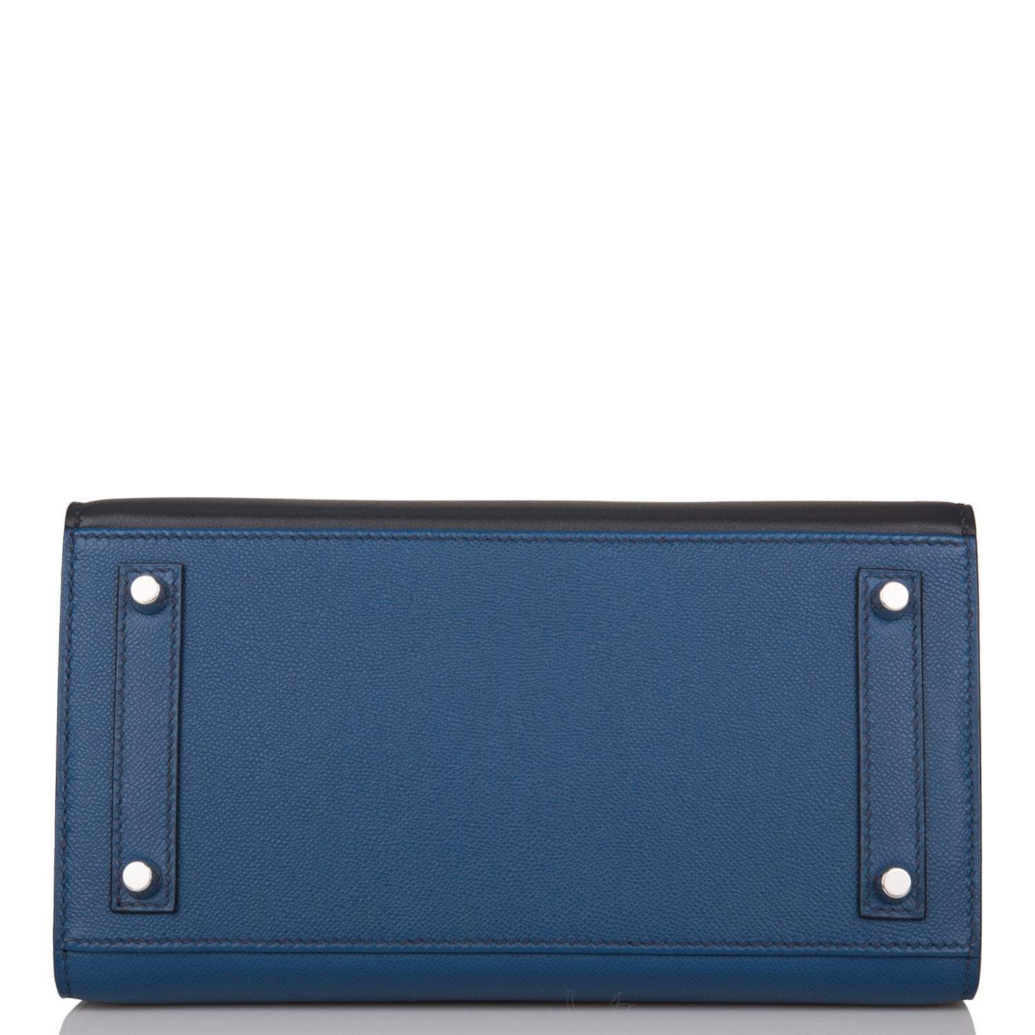 Hermes Bleu Sac Birkin Faubourg 20cm Palladium Hardware