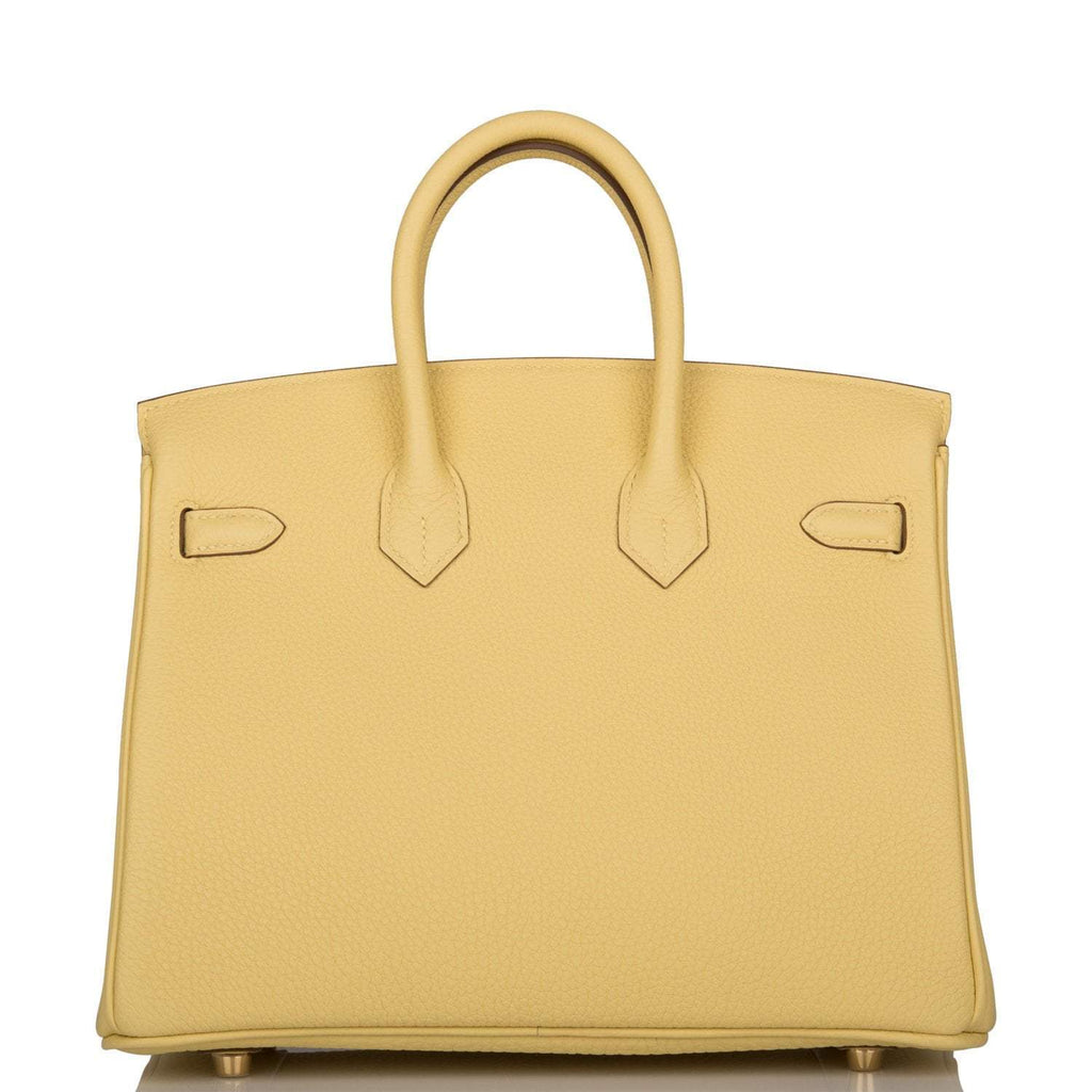 Hermes Birkin 25 Jaune Poussin Togo Gold Hardware