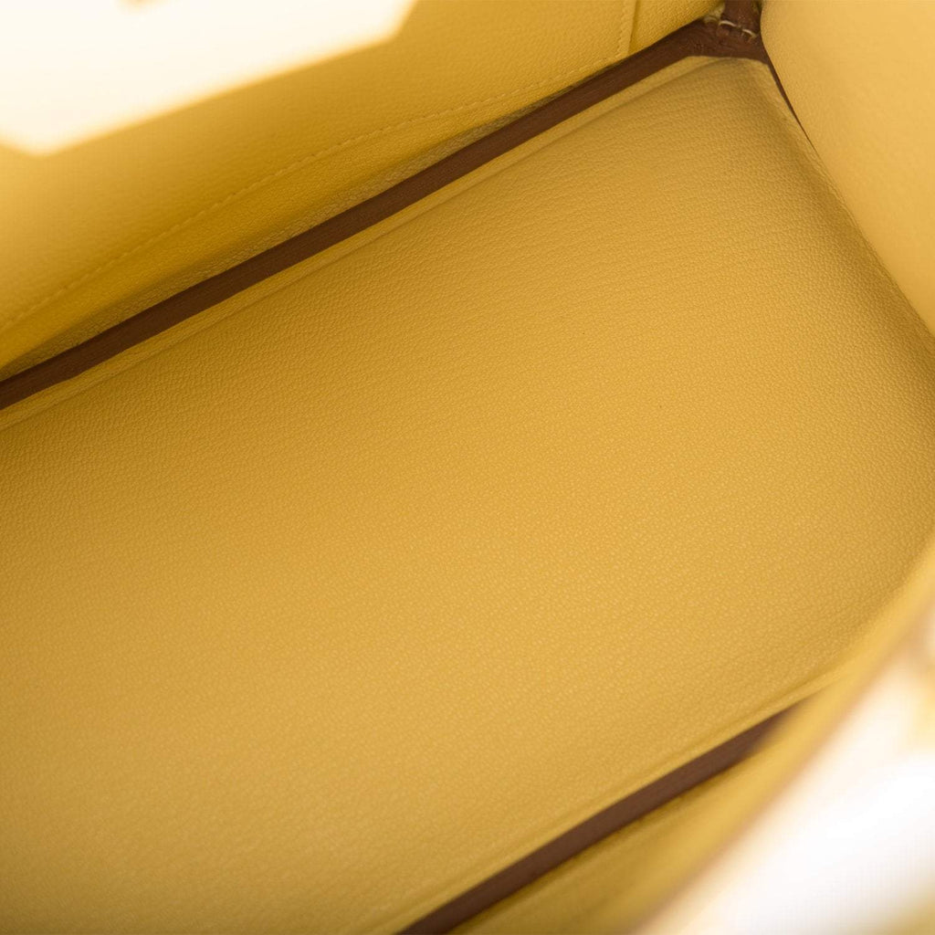 Hermes Birkin 25 Jaune Poussin Togo Gold Hardware