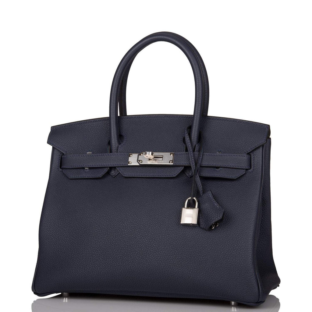 Hermes Bleu Nuit Togo Birkin 30cm Palladium Hardware