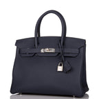 Hermes Bleu Nuit Togo Birkin 30cm Palladium Hardware