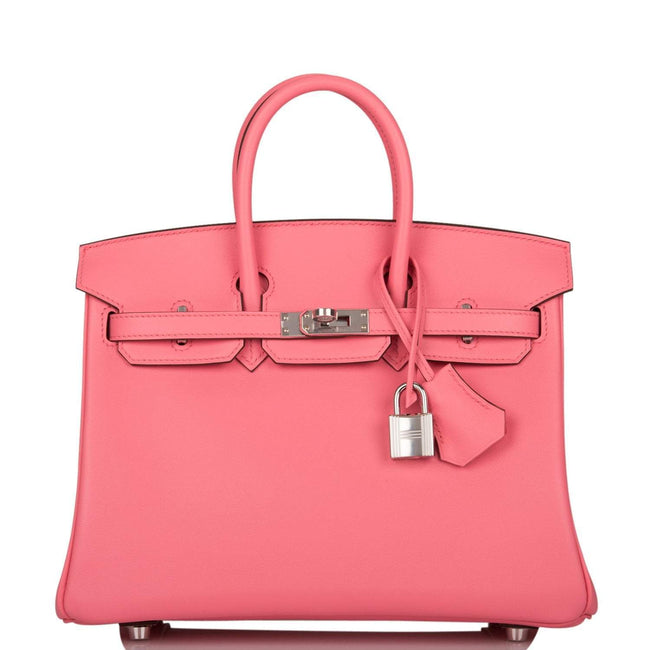 Hermes Birkin 25 Rose D'Ete Swift Palladium Hardware Hover Image