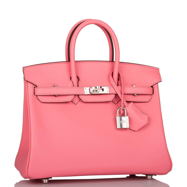 Hermes Birkin 25 Rose D'Ete Swift Palladium Hardware Main Image