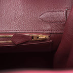 Hermes Birkin 30cm Bi-Color Rose Azalee and Bordeaux Epsom Gold Hardware