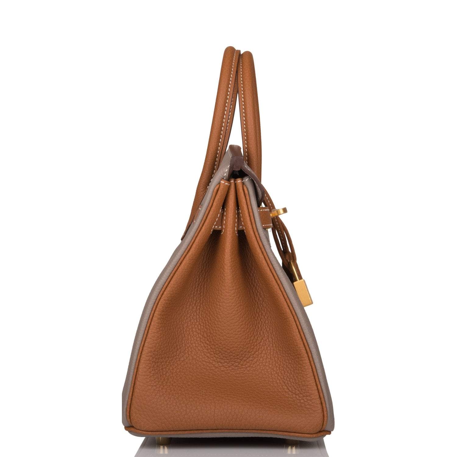 Hermes Birkin 25 Gris Asphalte and Gold Togo Brushed Gold Hardware