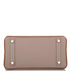 Hermes Birkin 25 Gris Asphalte and Gold Togo Brushed Gold Hardware